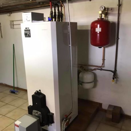 Remplacement d’une chaudière fioul avec gestion à l’aide d’une régulation d’un circuit radiateur et un circuit plancher chauffant à Rosenau.